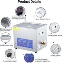 Load image into Gallery viewer, Jewelry Ultrasonic Cleaner, 10L  &amp; 6.5L 40kHz
