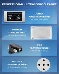 Load image into Gallery viewer, Jewelry 30L Ultrasonic Cleaner -Heater &amp; Timer
