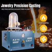 Load image into Gallery viewer, Vacuum Casting Machine 2L with Melting Furnace, 3 CFM Vacuum Pump
