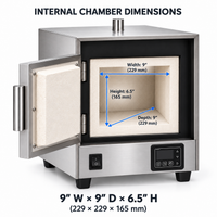 Load image into Gallery viewer, Ventura FB9x6 Programmable Burnout Furnace – 110V
